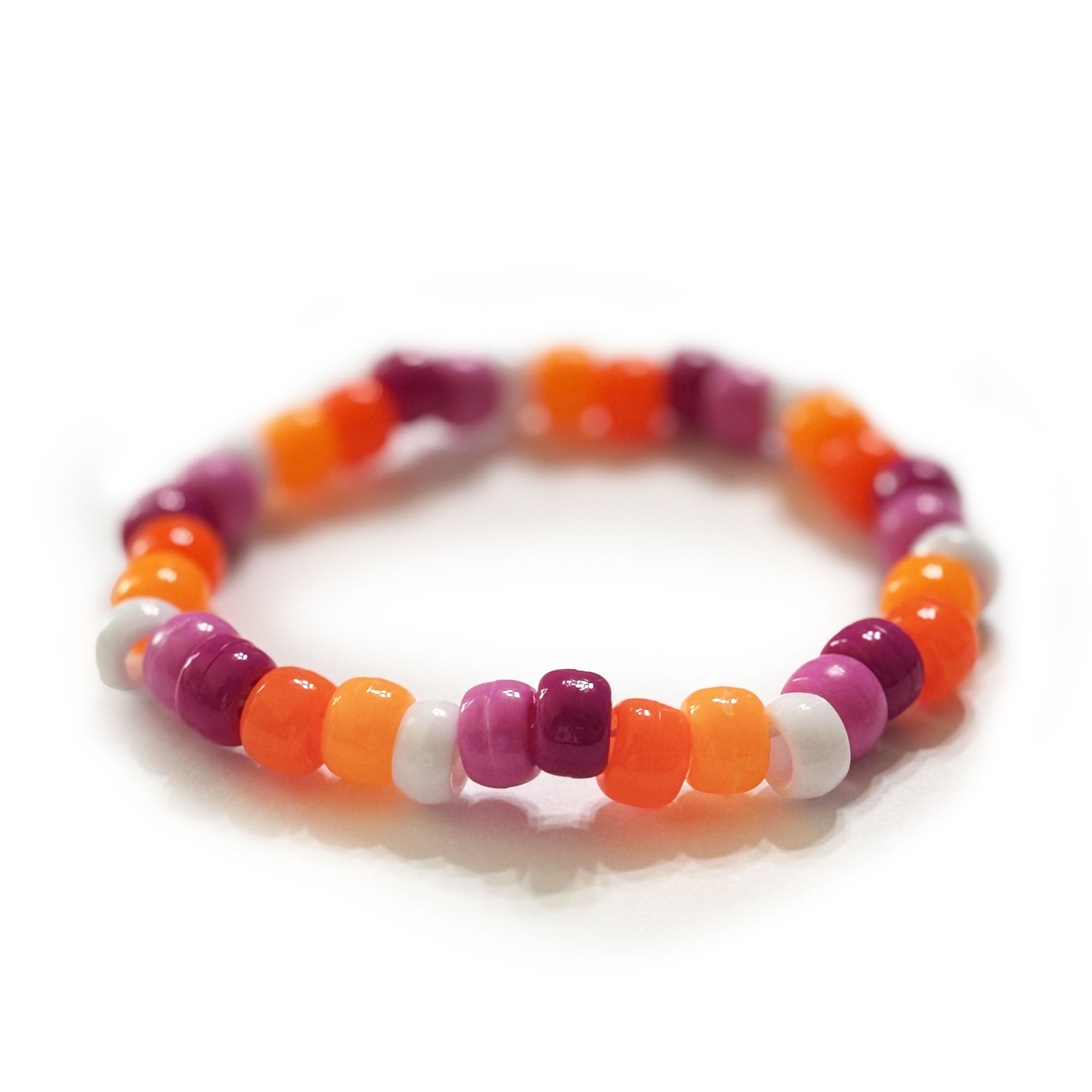 Citrus Burst Bead Bracelet