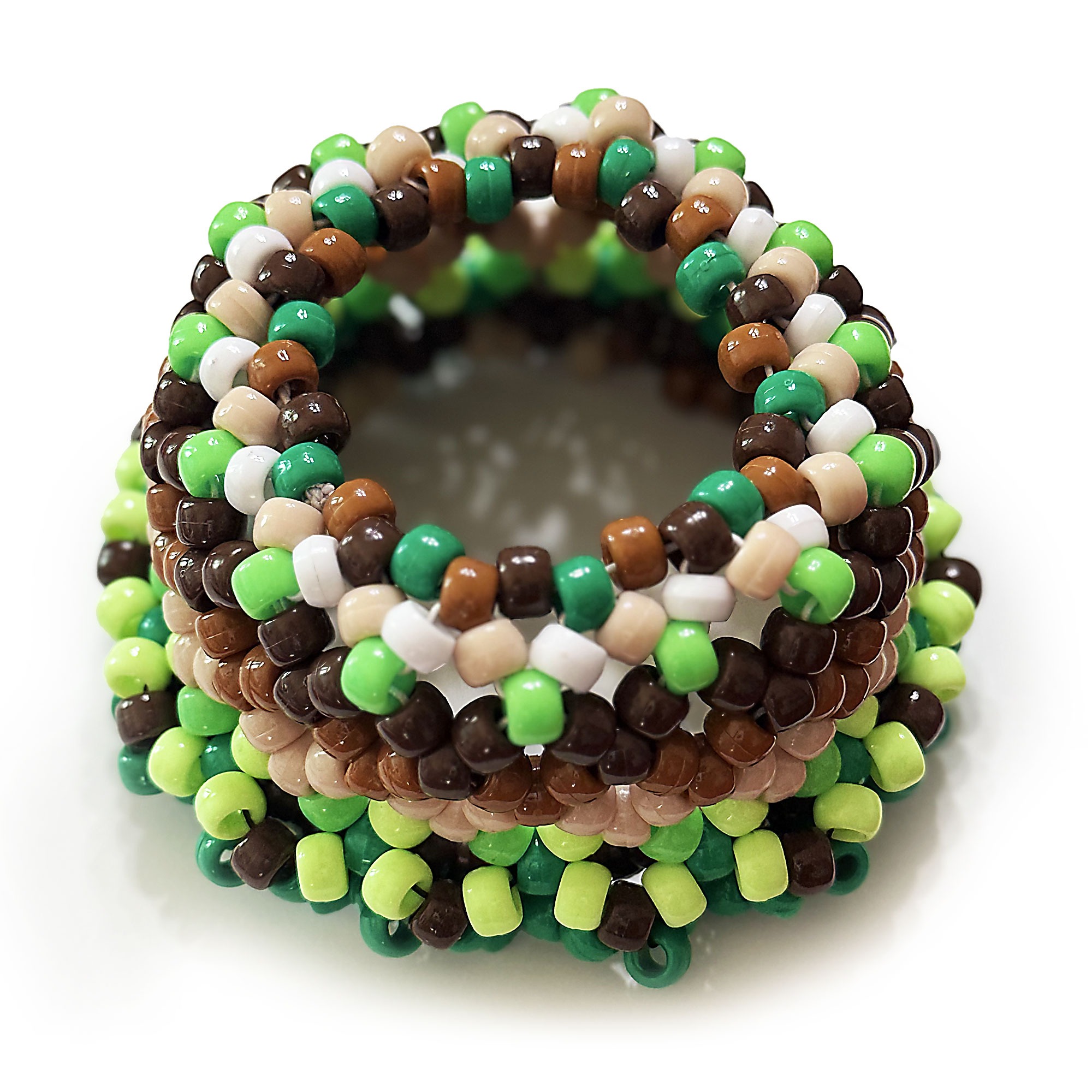 Forest Bloom Bead Cuff