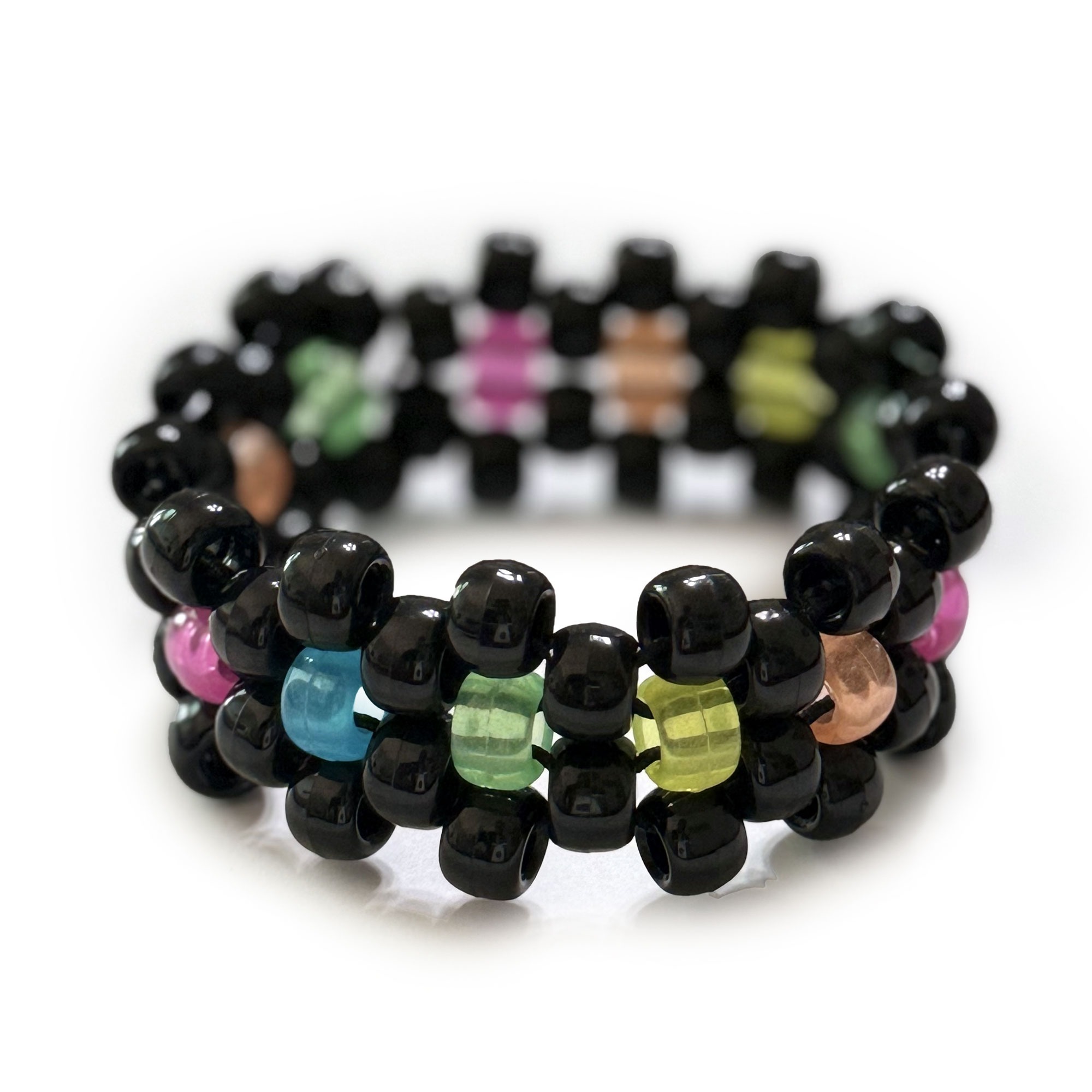 Galaxy Glow Bead Bracelet